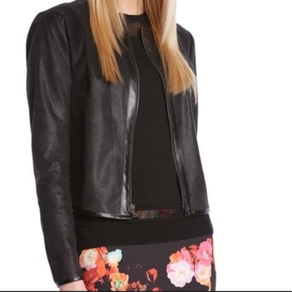Robert Rodriguez Black Zip front Jacket, Size Medium